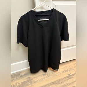 FIGS Black V-Neck Scrub Top